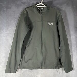 Mountain Hardwear‎ Men's M Activewear Jacket Full Zip Gray Soft Shell Coat